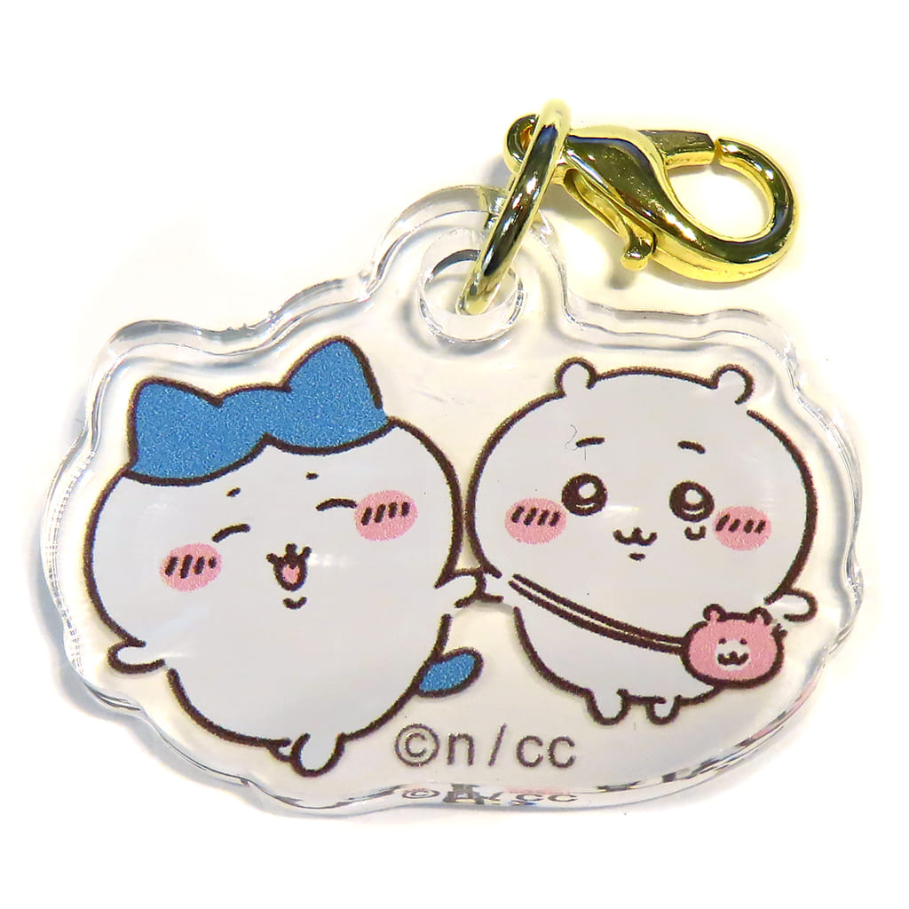 Chiikawa Hachiware Chiikawa Nanka Chiisakute Kawaii Yatsu Pair Acrylic Charm in Capsule Keychain - Used