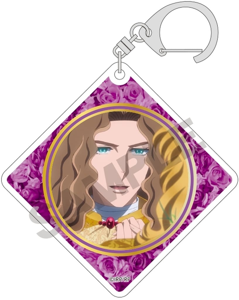 The Rose of Versailles Oscar François de Jarjayes Trading Acrylic Keychain Civilian Clothes Ver. Pre-owned