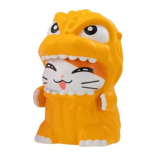 Hamtaro Gojihamu-kun (Orange) Godzilla x Tottoko Hamutaro Capsule Toy Figure - Bandai