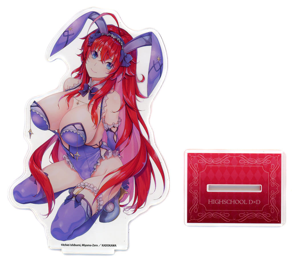 High School DxD Rias Gremory Lingerie Bunny Ver. Deka Acrylic Stand - Contents Seed