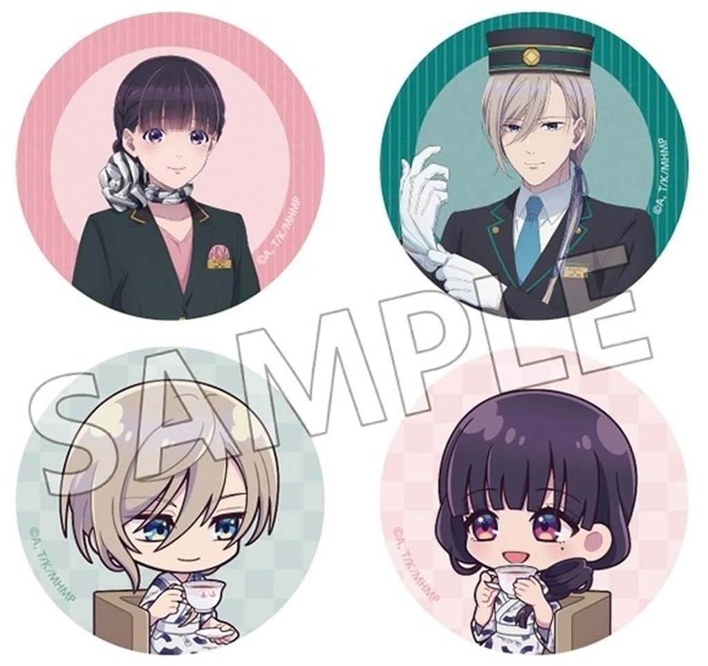 Miyo Saimori & Kiyoka Kudo Hotel Collab Can Badge Set My Happy Marriage - SO-ZO (Pre-owned)