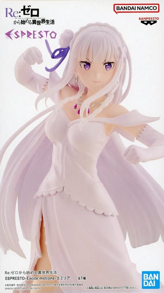 Re:Zero Emilia ESPRESTO-Excite Motions- Figure - Banpresto