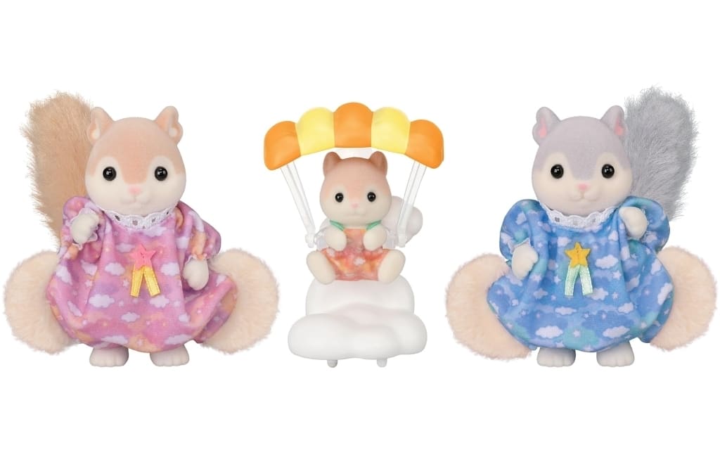 Sylvanian Family Flying Squirrel Family 5-Piece Figure Set