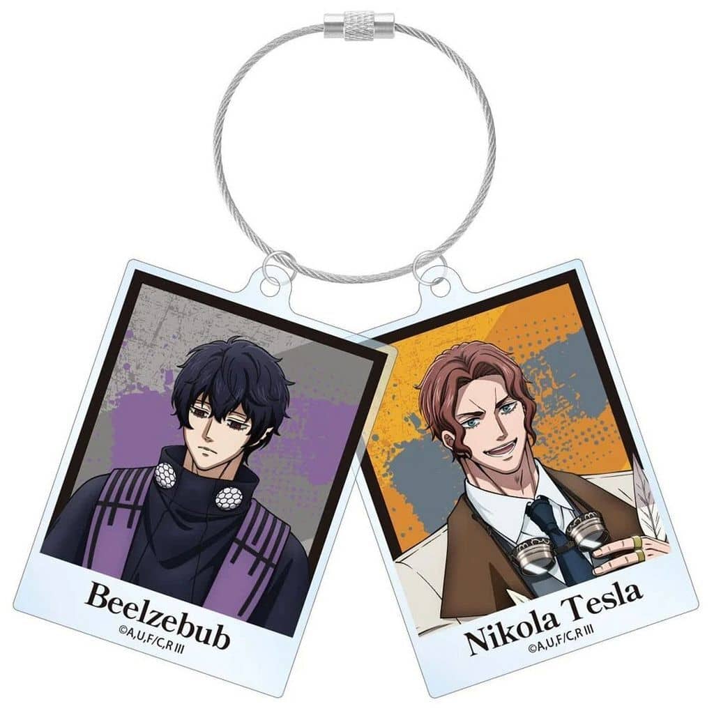 Record of Ragnarok Beelzebub & Nikola Tesla Double-Wire Big Acrylic Keychain - Arma Bianca