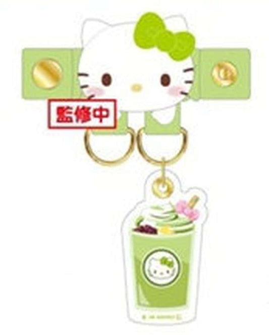 Hello Kitty Matcha Latte Matcha Sweets Liquid Keychain Sanrio Characters