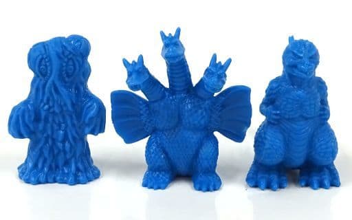 Godzilla Gojira Eraser Set Blue B Set (Hedorah, King Ghidorah, Godzilla) Godzilla Keshigomu Figure - Bandai