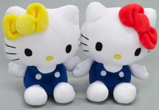Hello Kitty & Hello Mimmy Plush Set Sanrio Lucky Draw Last Special Prize Plush Set - Sanrio