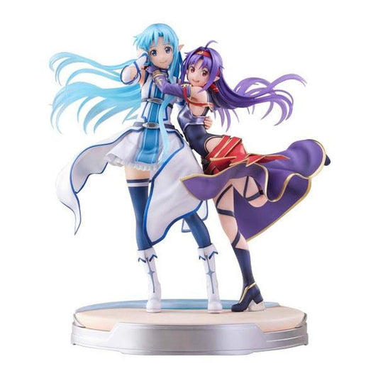 Sword Art Online Asuna Yuuki SHIBUYA SCRAMBLE FIGURE 1/7 Scale Figure Set (2 Figures) - CyberZ