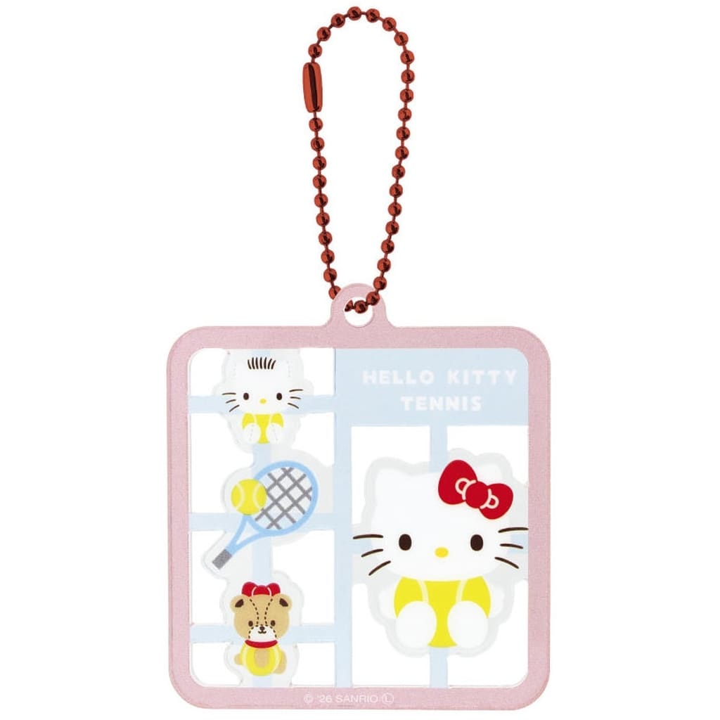 Hello Kitty (Tennis) Plastic Model Style Keychain Sanrio Characters