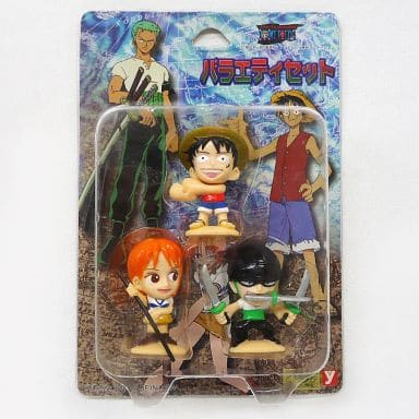 ONE PIECE Variety Set (3 Figures) Luffy, Zoro, Nami Figure Set (Pre-owned)