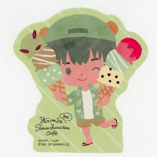 Yuri!!! on Ice Phichit Chulanont Sanrio Characters Cafe 2020 Sticker Pre-owned