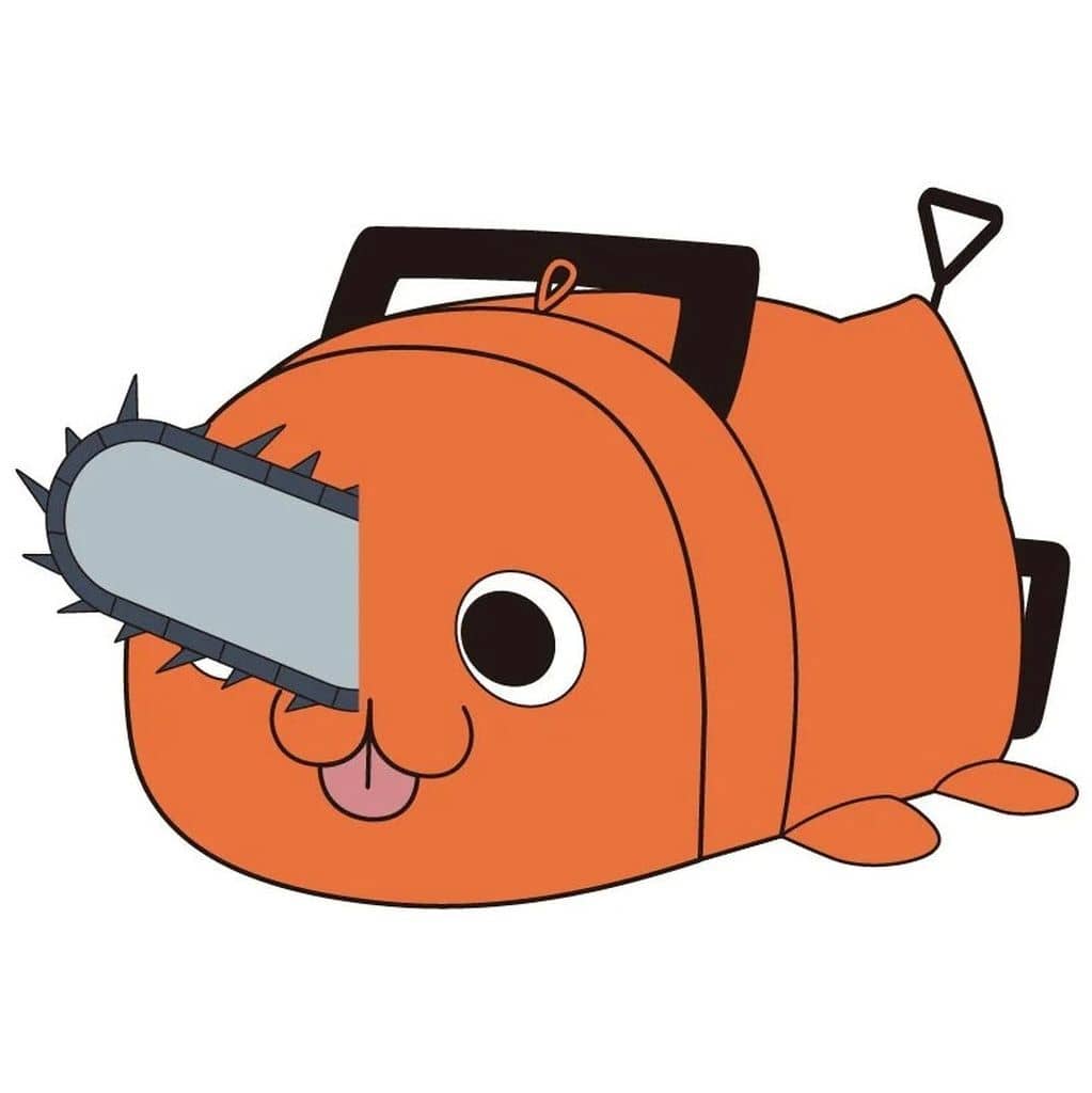 Chainsaw Man Pochita Pochi Tama Mascot 2 Plush Mascot Keychain (Pochita Potecoro Mascot 2, Movie Reze Arc) Plush