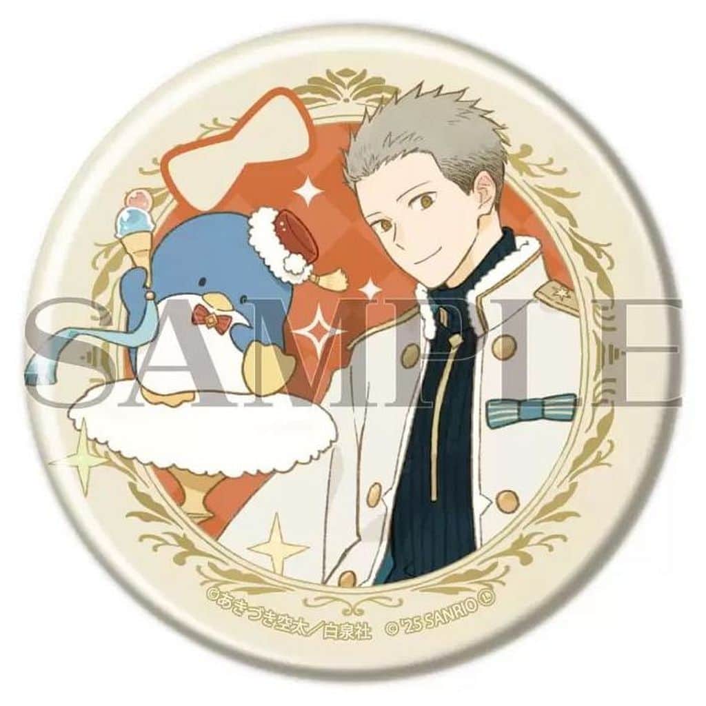 Snow White with the Red Hair Mitsuhide & Tuxedo Sam Matte Can Badge 57mm Collab Illustration 01 Sanrio Characters - A3