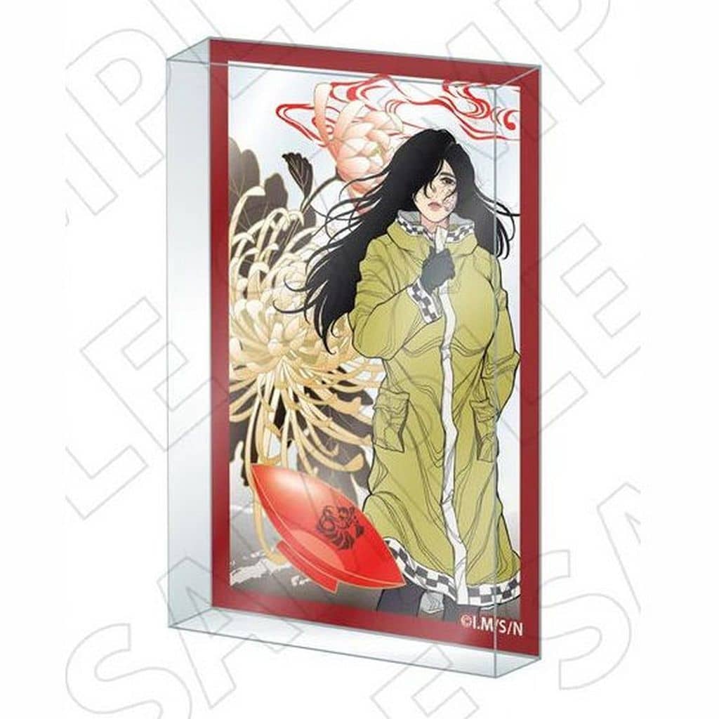 Nippon Sangoku Wajima Sakutora Charaditional Toy Trading Hanafuda Pattern Acrylic Block