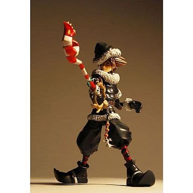 Kingdom Hearts Sora Play Arts Christmas Town Version Figure - Kotobukiya