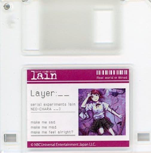 Serial Experiments Lain Lain Iwakura DMM Scratch! NEO-CHARA Acrylic Keychain - DMM.com