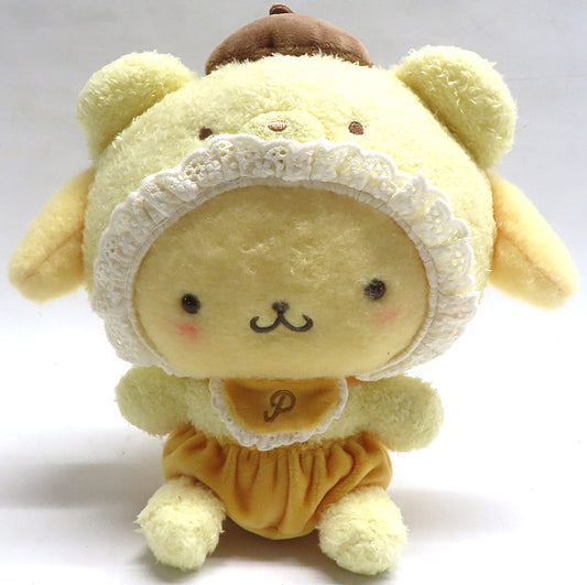 Sanrio Characters Pompompurin Plush Latte Colored Bear Baby Design Series Used - Sanrio