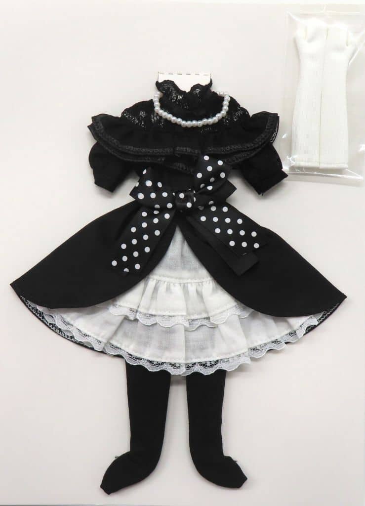 Licca-chan 2026 Happy Anniversary Dress Collection Black Lace Dress Set for 27cm Doll (Pre-owned) - LittleFactory