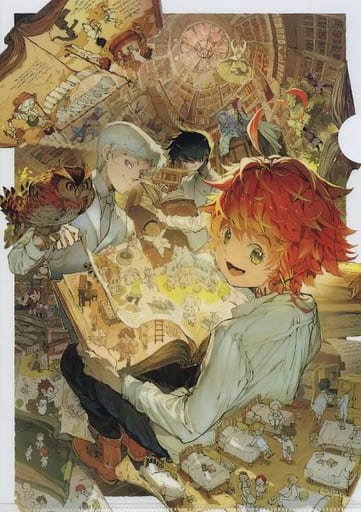 The Promised Neverland Key Visual Emma Norman Ray A4 Clear File Pre-owned