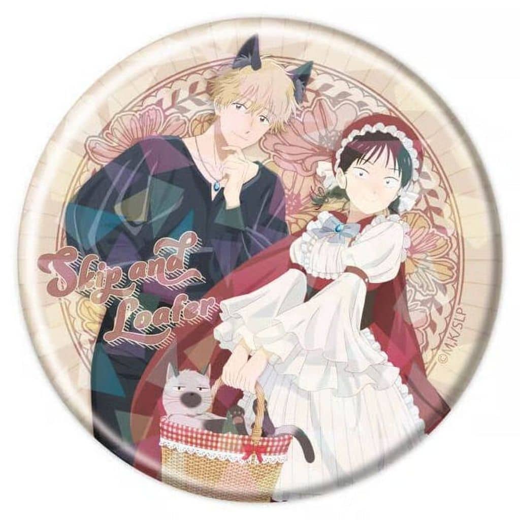 Skip and Loafer Mitsumi Iwakura & Sousuke Shima Hologram 57mm Can Badge Red Riding Hood ver. - A3