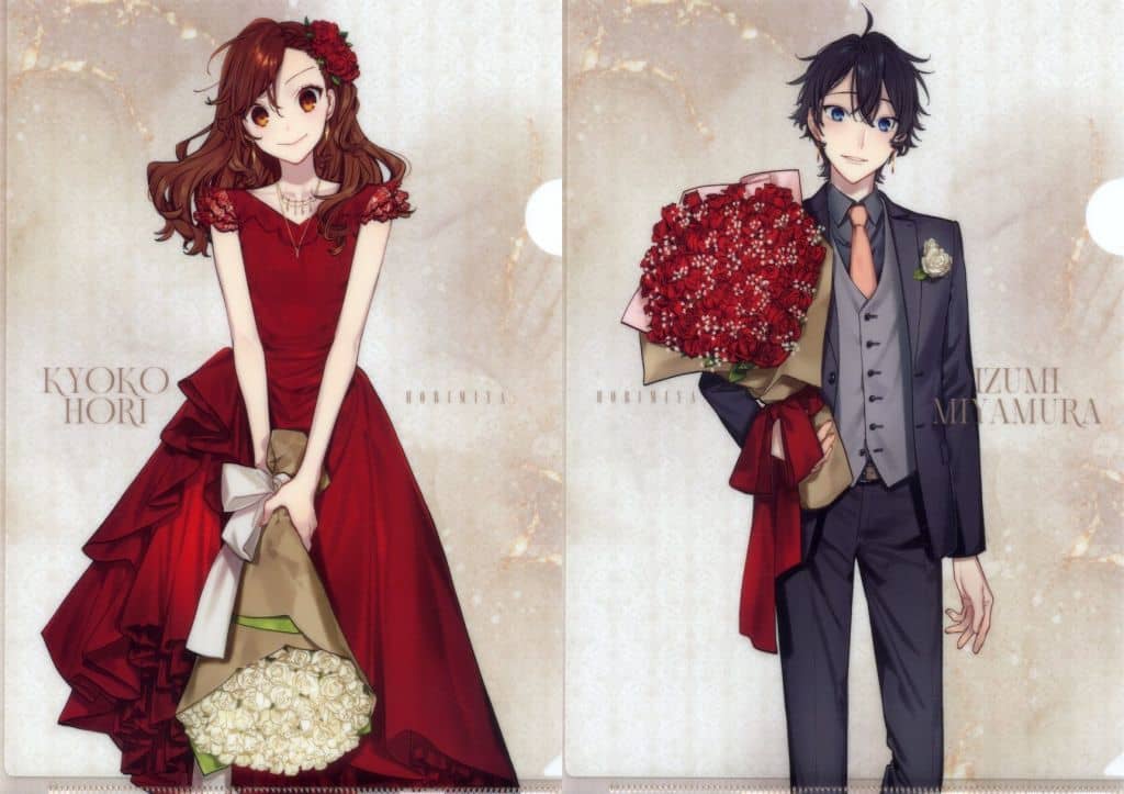 Horimiya Kyoko Hori Izumi Miyamura G Fantasy 30th Anniversary Museum Goods A4 Clear File Set (2) - Square Enix