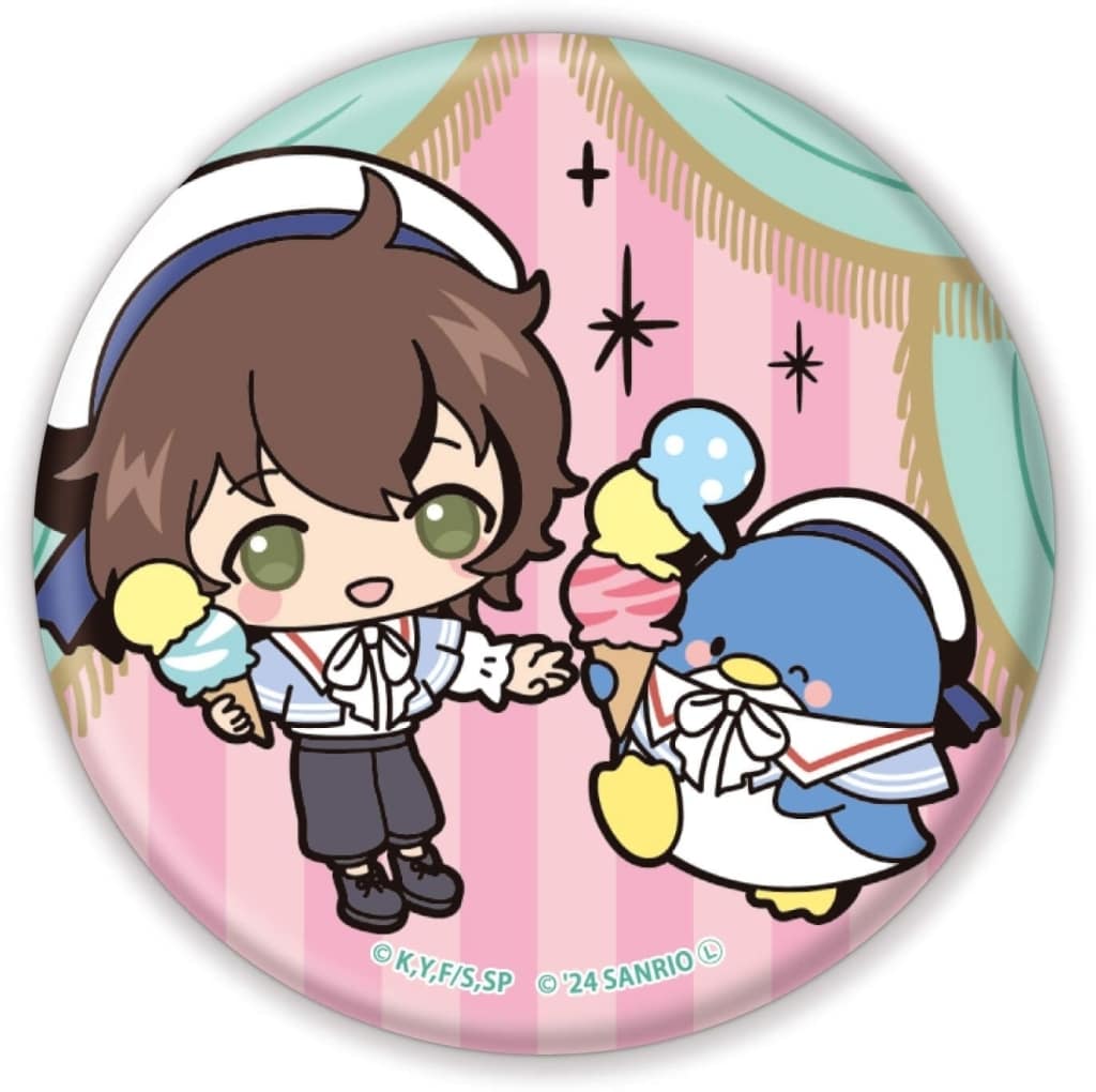 Seraph of the End Can Badge Yoichi Saotome Sanrio Characters Collaboration Mini Chara Illustration 03 Pre-owned - A3