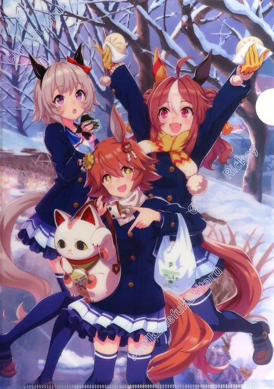Umamusume Pretty Derby Curren Chan Matikanefukukitaru Copano Rickey A4 Clear File