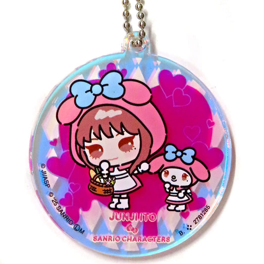 Junji Ito Tomie & My Melody Sanrio Characters Acrylic Charm - Bandai