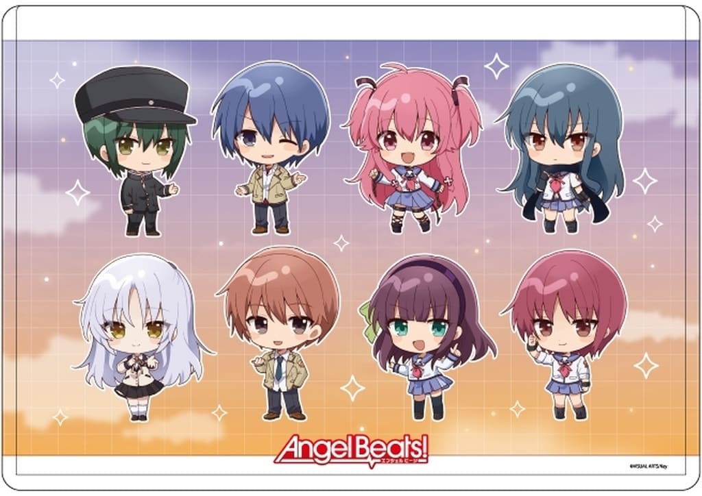 Angel Beats! Clear Case Mini Character Illustration Design - A3