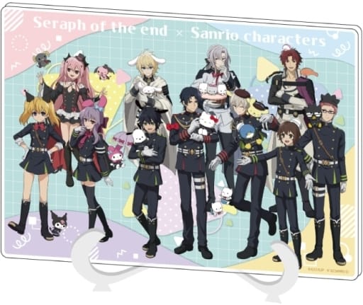 Seraph of the End Acrylic Art Board A5 Size Collaboration with Sanrio Characters - A3