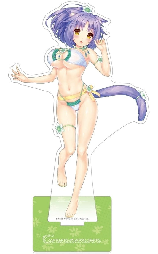 NEKOPARA Cinnamon Swimsuit Ver. Large Acrylic Stand (Pre-owned) - Key-th