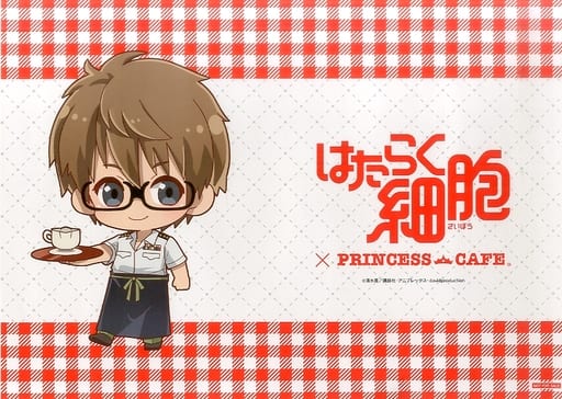 Helper T Cell Original Paper Placemat Cells at Work! PRINCESS CAFE 2021 Cafe Bonus - Pre-owned Item