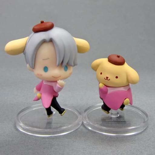 Yuri!!! on Ice Victor x Pompompurin B Trading Figure Set of 2 Sanrio Characters Trading Figure - Orange Rouge