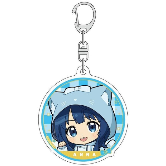 Too Many Losing Heroines! Anna Yanami Animal-Ear Hoodie Acrylic Keychain - Key-th