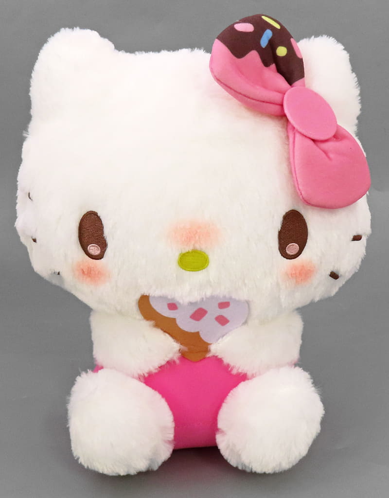 Hello Kitty Donut Design BIG Plush 1 Sanrio Characters mikko - FuRyu (Pre-owned)