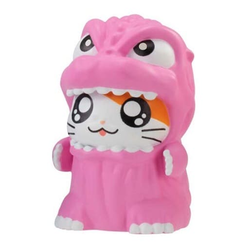 Hamtaro Gojihamu-kun Pink Capsule Toy Figure - Bandai