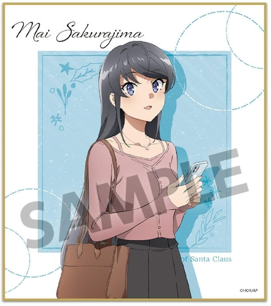 Rascal Does Not Dream Mai Sakurajima Trading Mini Shikishi Paper Board - Hobby Stock