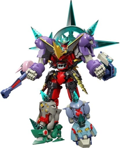 Gurren Lagann Gurren Dan Lagann THE GATTAI Mugen Gattai 9-Unit Combined Figure - Good Smile Company