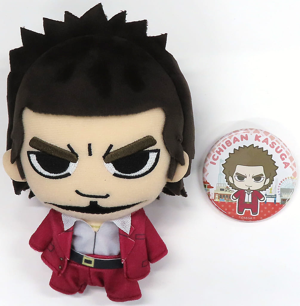 Yakuza Ichiban Kasuga 2-Piece Plush & Can Badge Set - SEGA