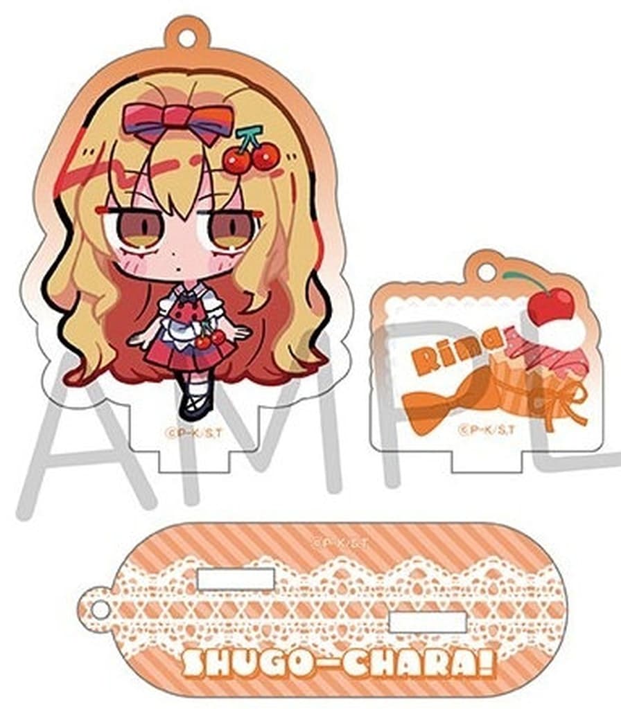 Shugo Chara! Rima Mashiro Fruits Acrylic Keychain with Stand Pre-owned Japan Import