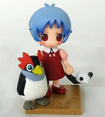 Neon Genesis Evangelion Rei Ayanami, Penguin & Sachiel Petit Eva Eva Gurashi 1st Collection Trading Figure - Bandai