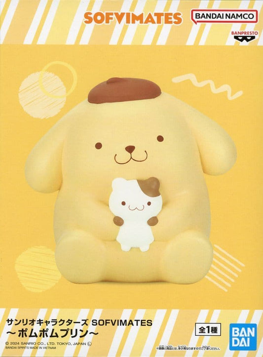 Pompompurin SOFVIMATES Sanrio Characters Soft Vinyl Figure, about 11cm (Pre-owned) - Banpresto