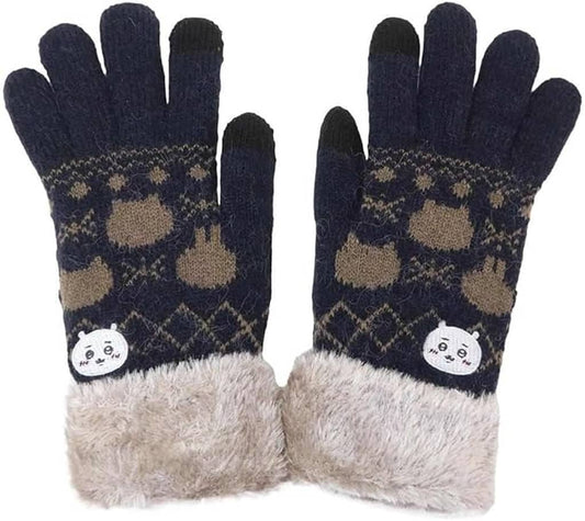 Chiikawa Smartphone-Compatible Gloves Navy (Chiikawa) - Small Planet (Pre-owned)
