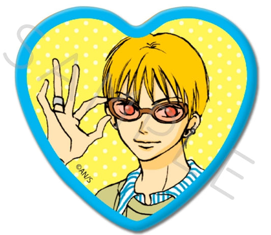 Lovely Complex Haruka Fukagawa Heart Can Badge Used - Shinkuinobeshon