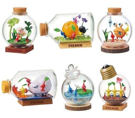 Pikmin Terrarium Collection Complete Set of 6 Figures - Re-Ment