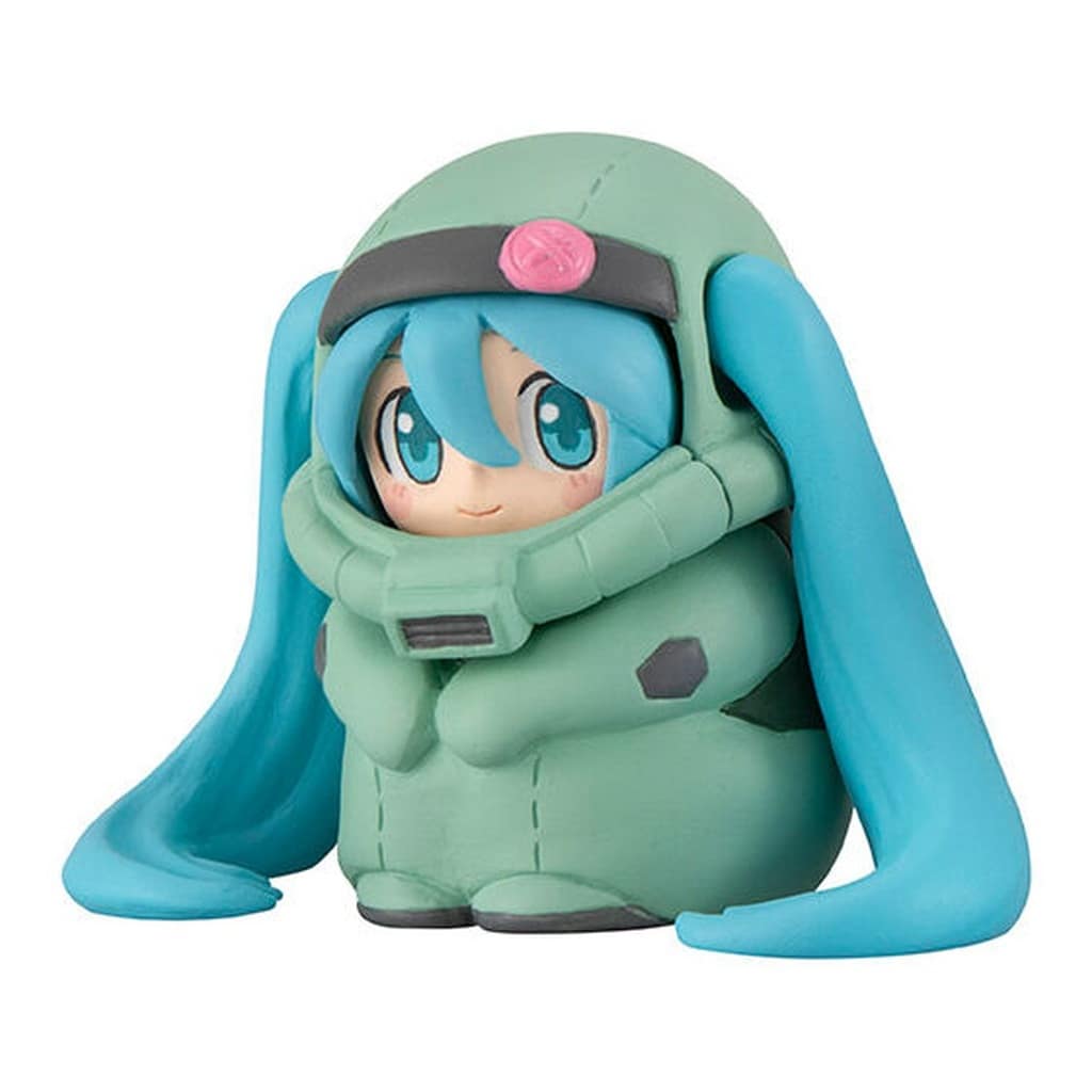 Zaku Plush Sitting Hatsune Miku Ver. GUNDAM x MIKU Anniversary Special Project Figure Collection Trading Figure - Bandai