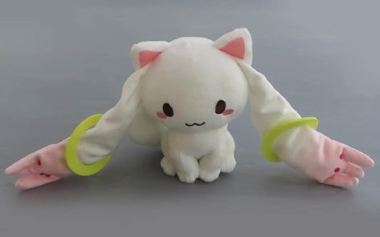 Puella Magi Madoka Magica Kyubey Fuwa Puchi Vol.1(EX) Plush - SEGA