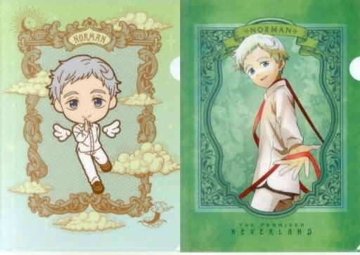 Norman White Clothes A4 Clear File Set (2 pcs) The Promised Neverland - Bandai Spirits