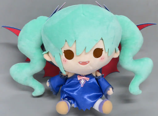 Hatsune Miku Sitting Plush Dark Ver. Minna no Kuji Memorial Collection B Prize Used Figure Plush - FuRyu