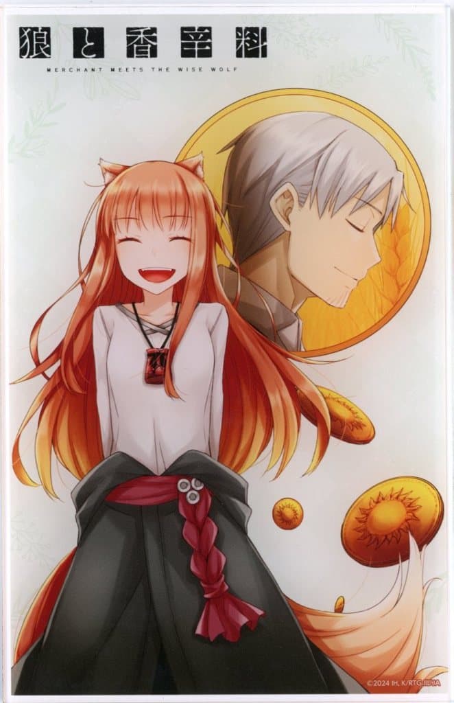 Spice and Wolf Holo & Lawrence Ver. Dengeki Bunko Renewal Cover 2 Acrylic Plate - KADOKAWA (Pre-owned)